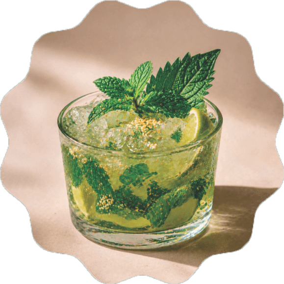 Receta: Mojito de hoja de ajonjolí