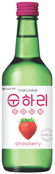 Botella de Soju sabor Fresa
